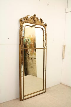 George II Style Carved and Gilded Pier Mirror
