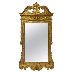 George II Style Carved Giltwood Mirror