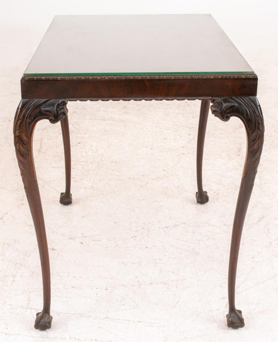 George II Style Carved Mahogany Tea Table 2