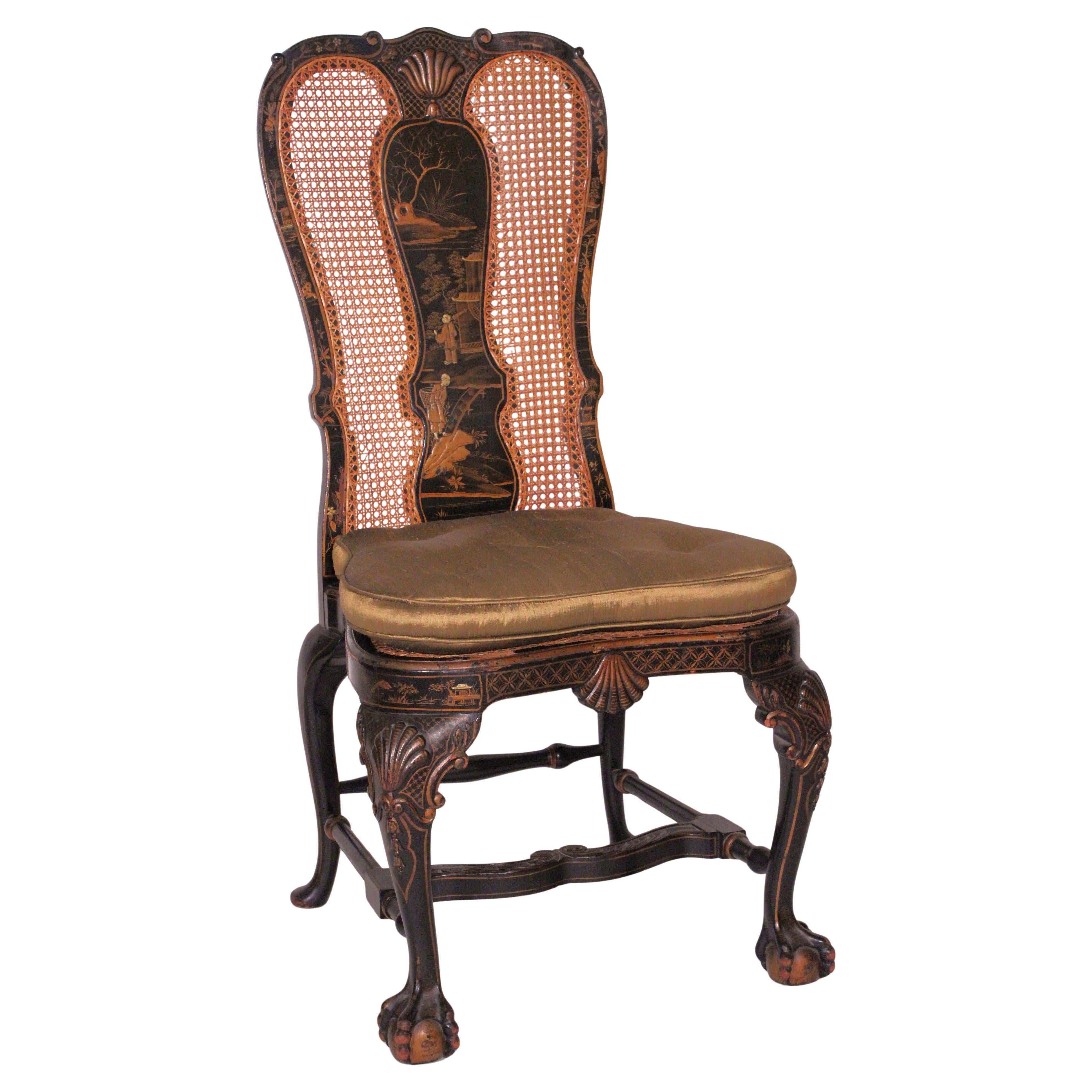 George II Style Chinoiserie Decorated Side Chair