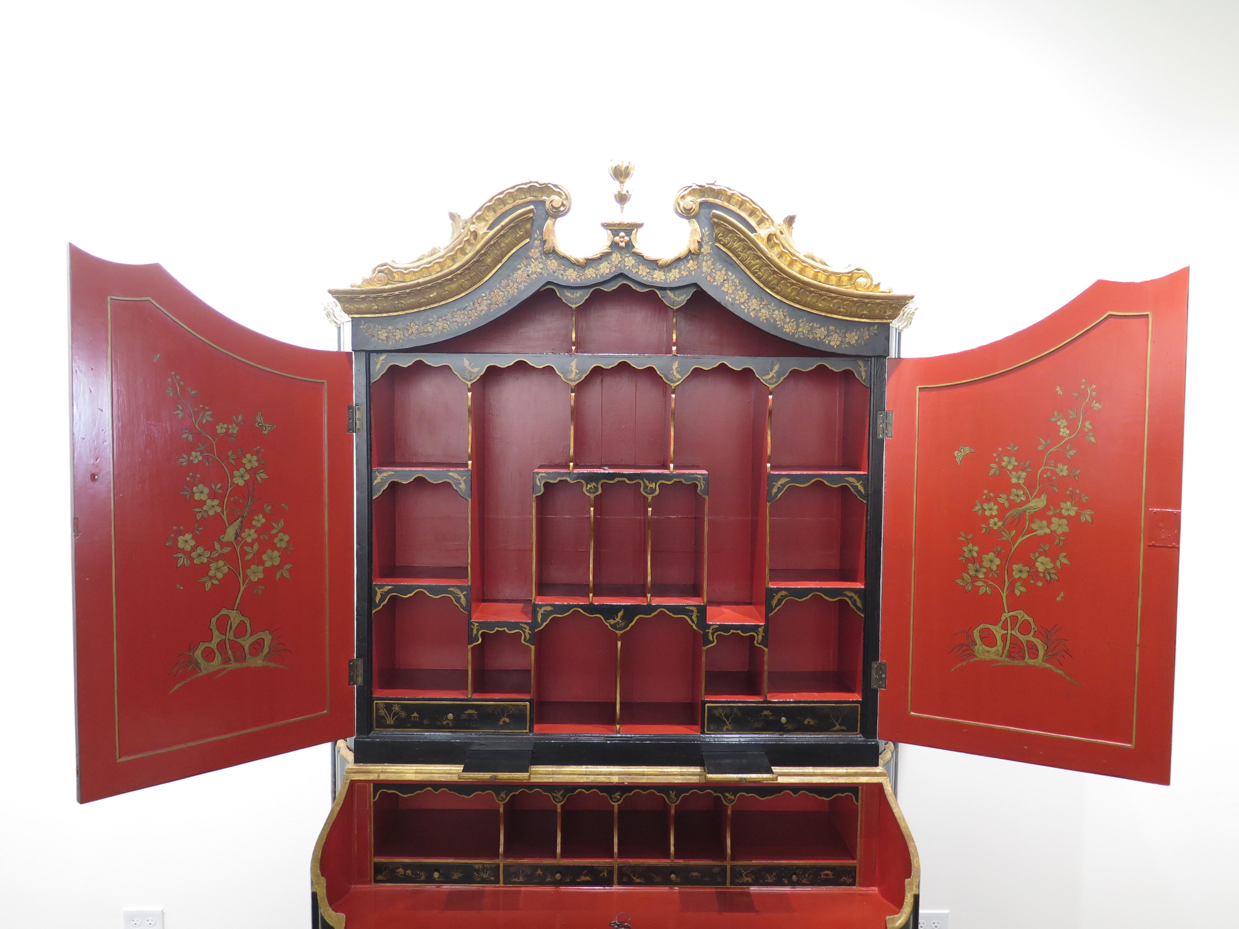 Segretaria/armadio da collezione in stile Giorgio II di Antonio's SF in vendita 2