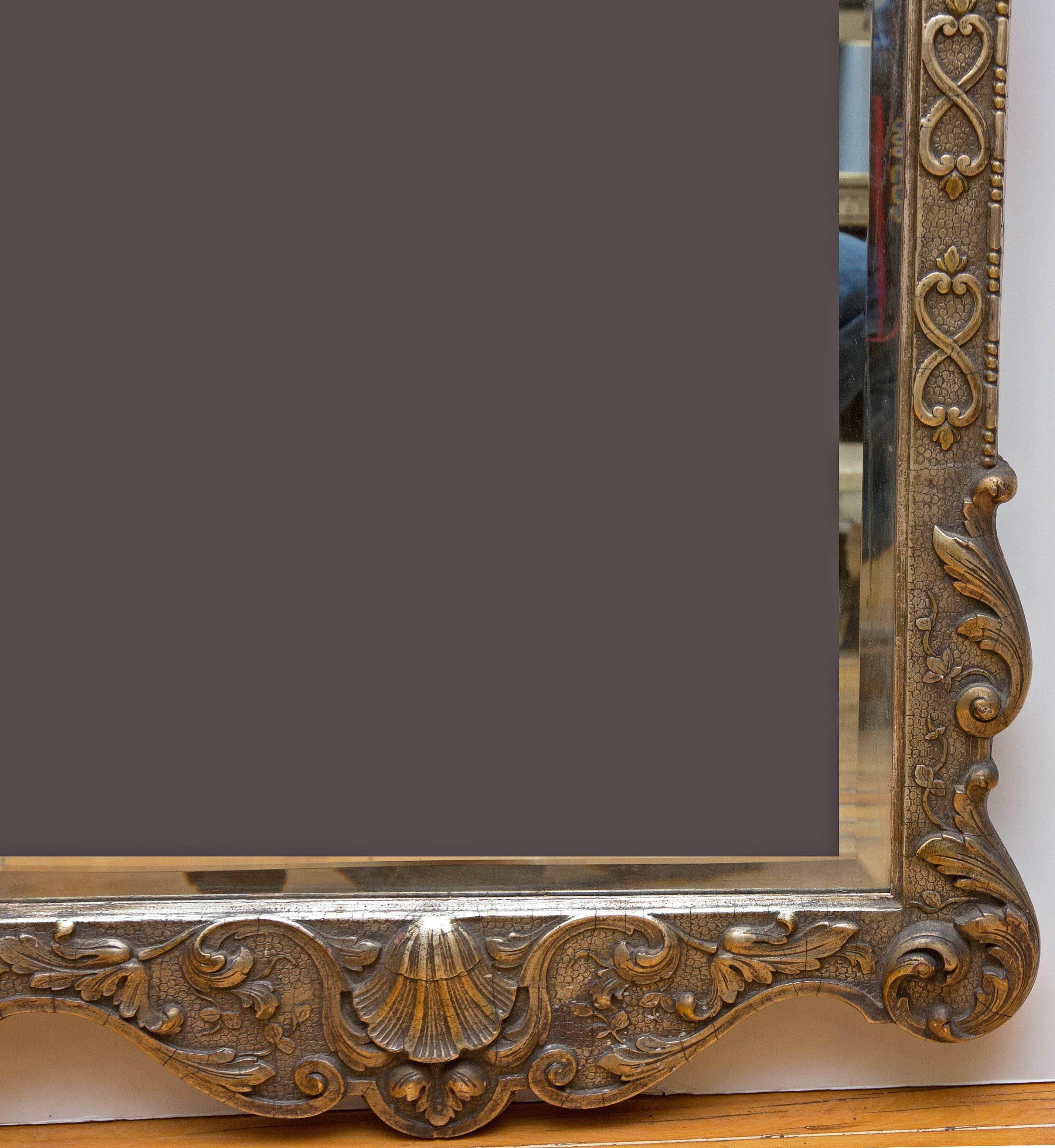Beveled George II Style Gilt Mirror