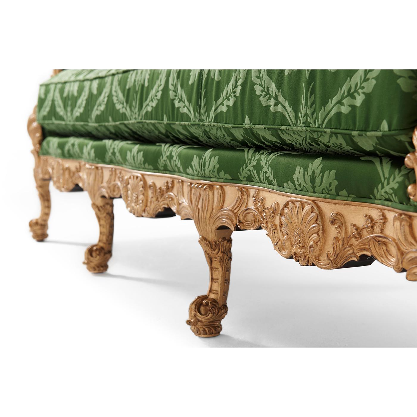 Wood George II Style Gilt Sofa