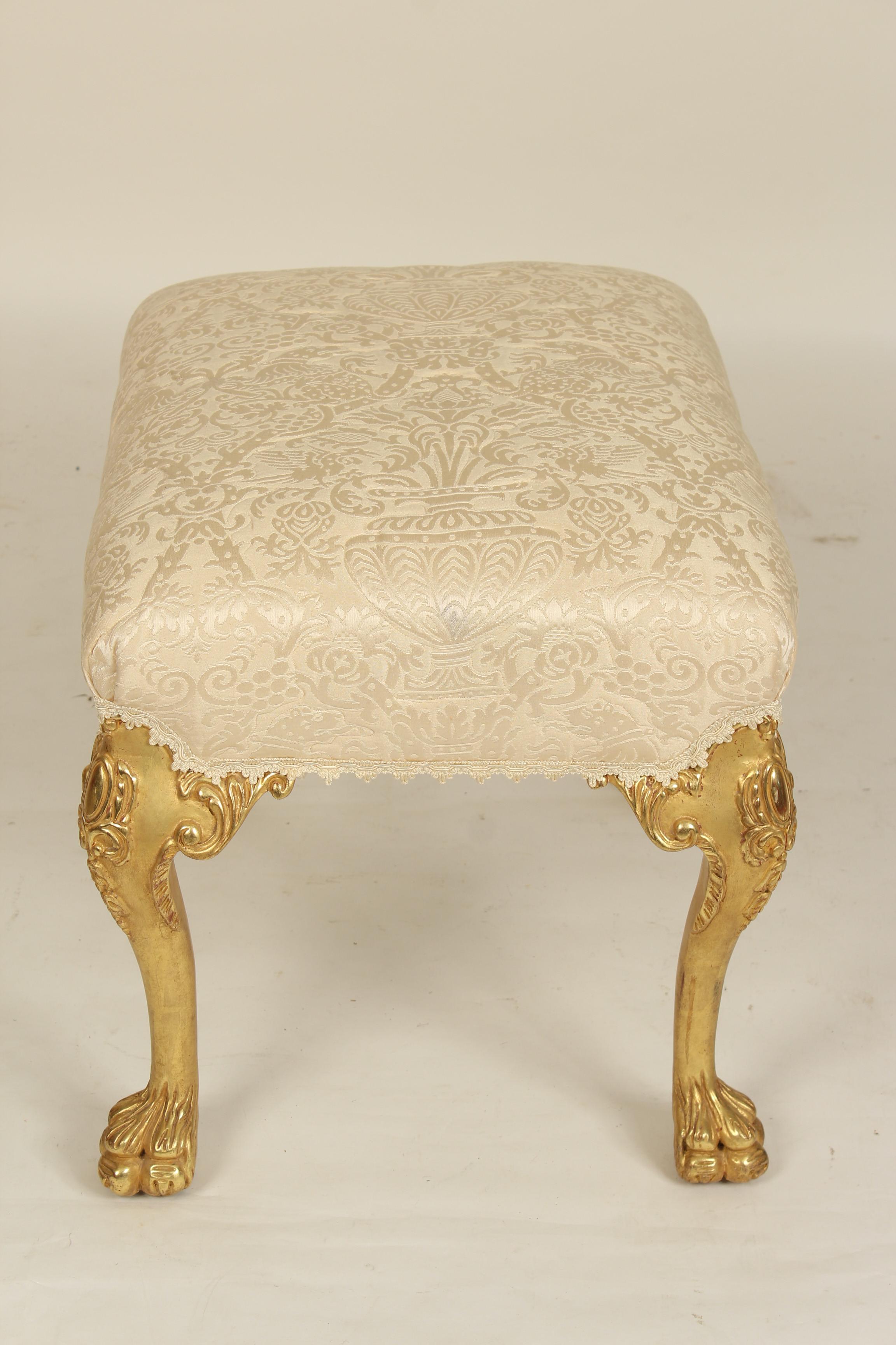 George II Style Giltwood Bench In Good Condition In Laguna Beach, CA