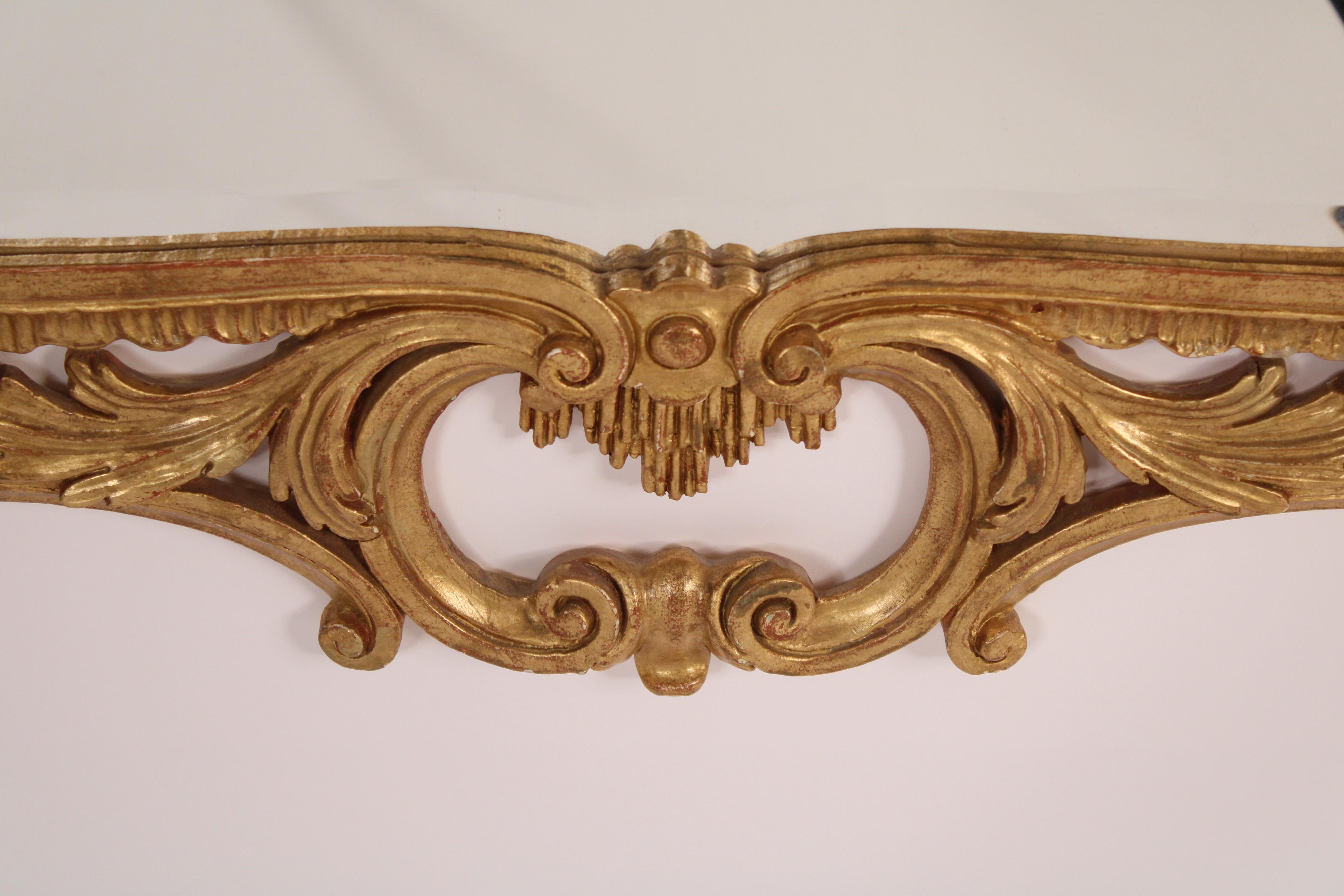 George II style Gilt Wood Mirror For Sale 5