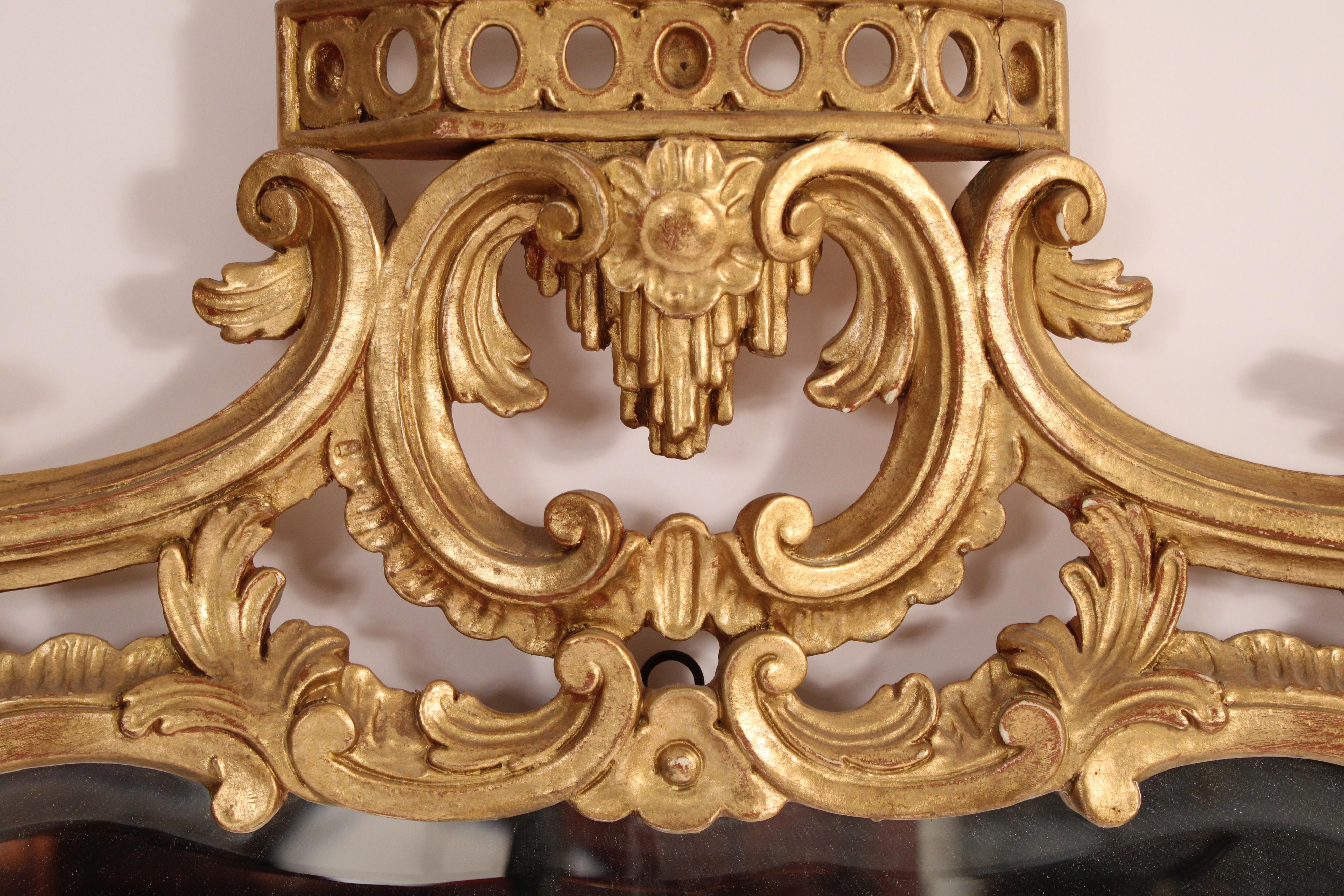 George II style Gilt Wood Mirror For Sale 3
