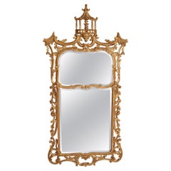 Specchio in legno dorato in stile George II