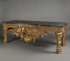 George II Style Giltwood Console Table in the Manner of William Kent, circa 1900