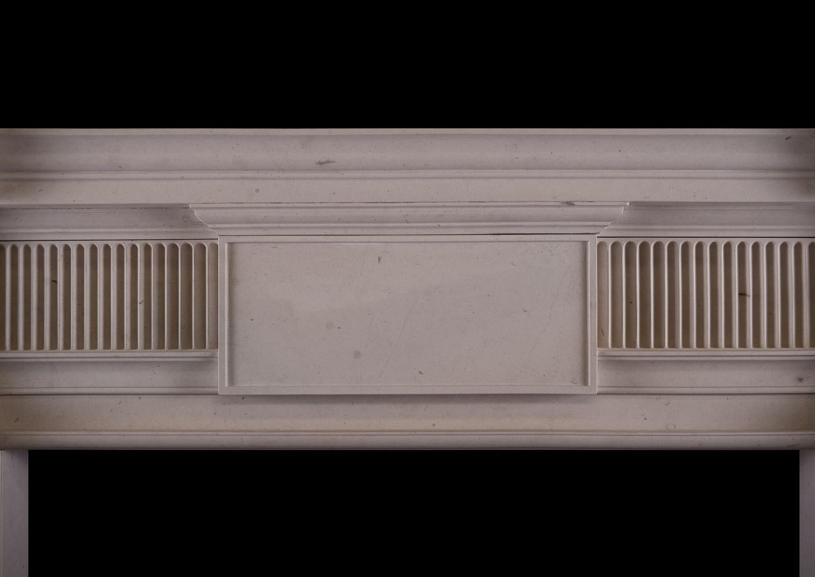 English George II Style Lincoln Stone Fireplace For Sale