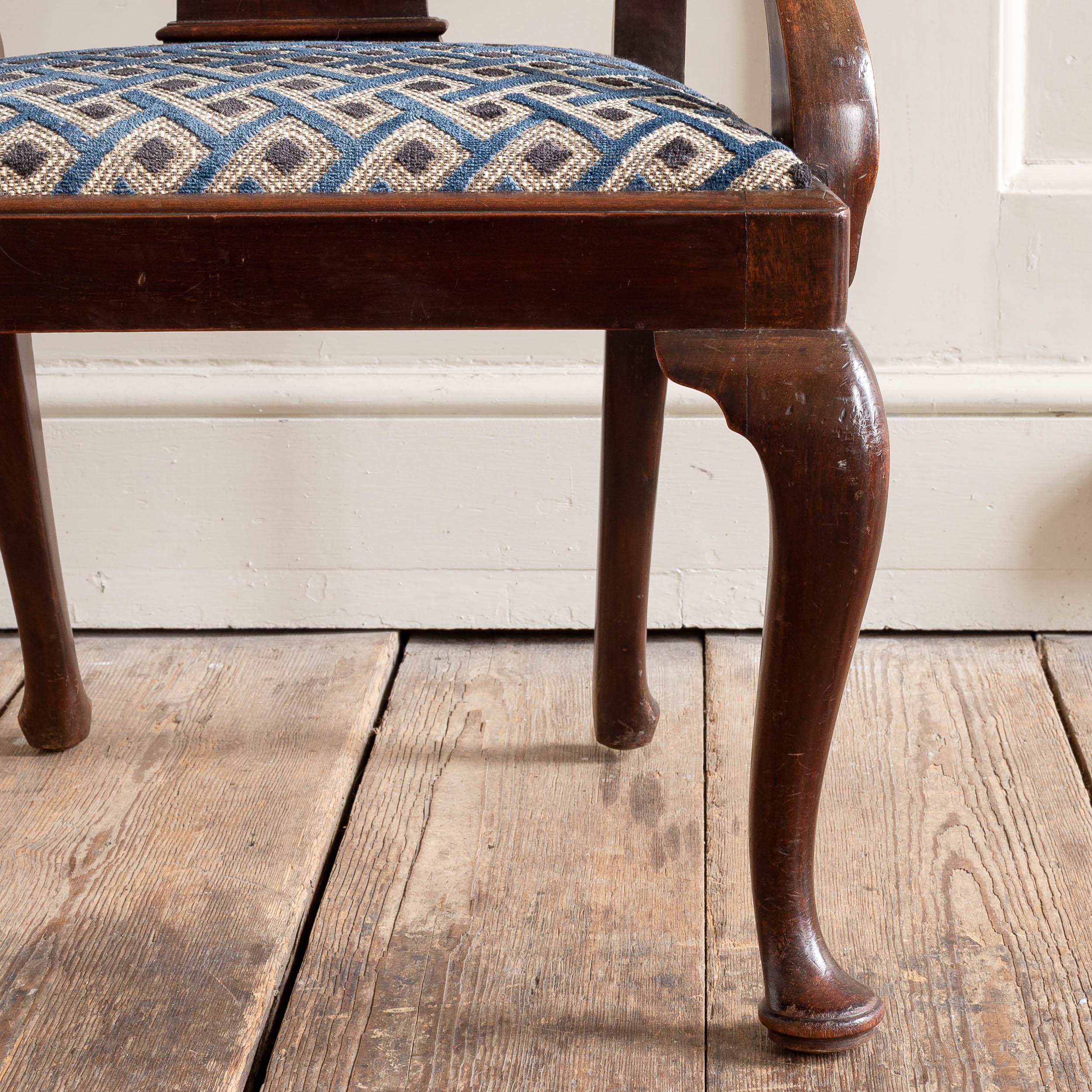 Fauteuil en acajou de style George II en vente 8