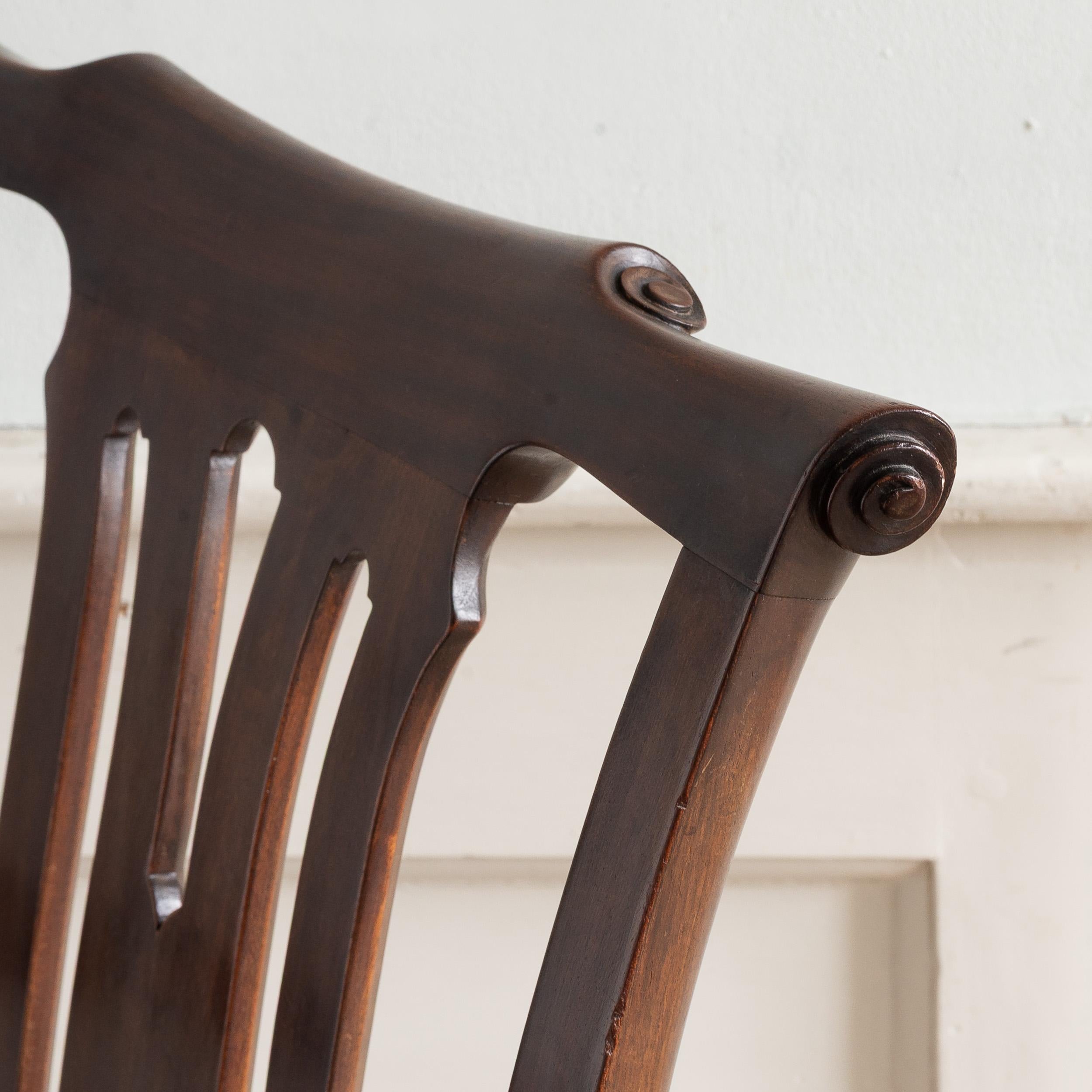 Fauteuil en acajou de style George II en vente 1