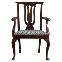 Fauteuil en acajou de style George II