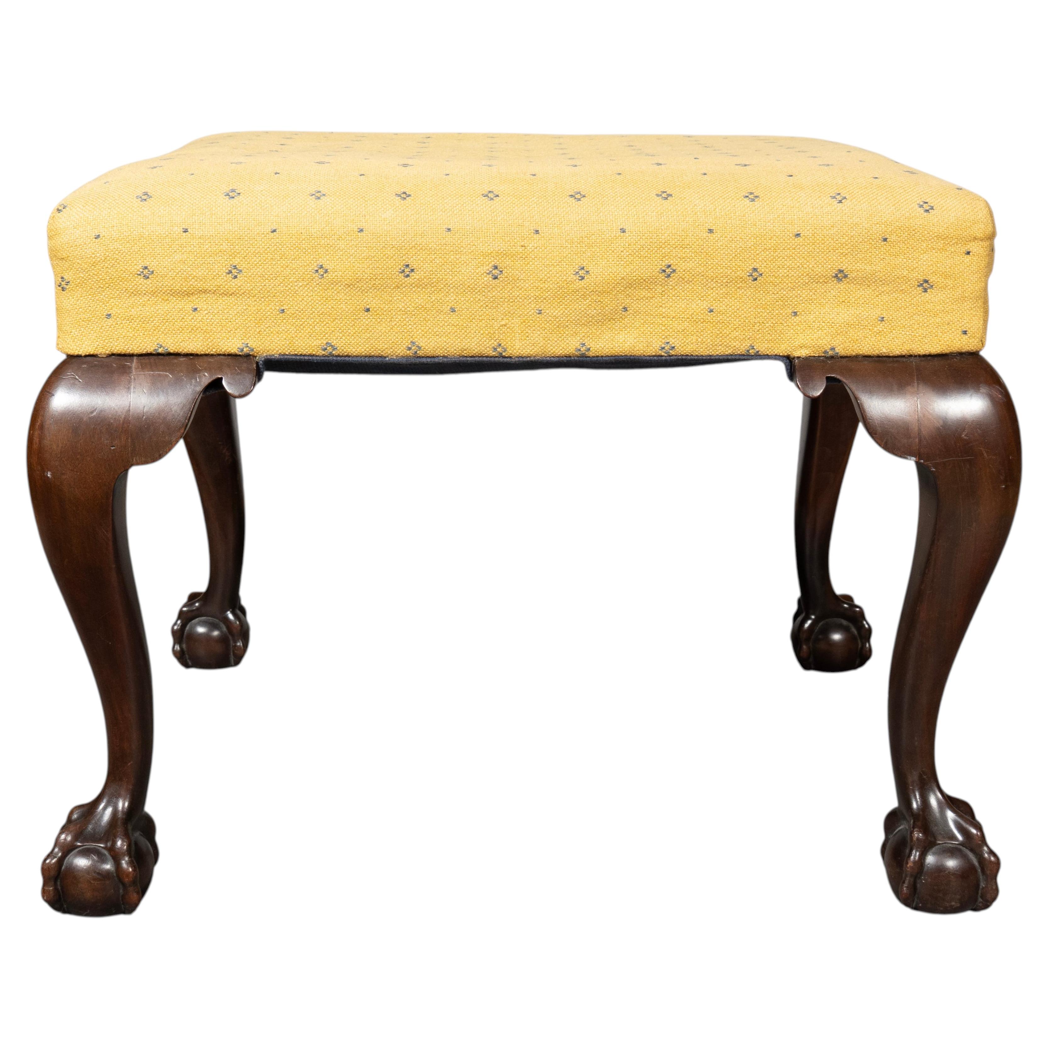 George II Style Mahogany Bench For Sale