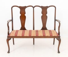 George II Style Mahogany Chair Back Sofa