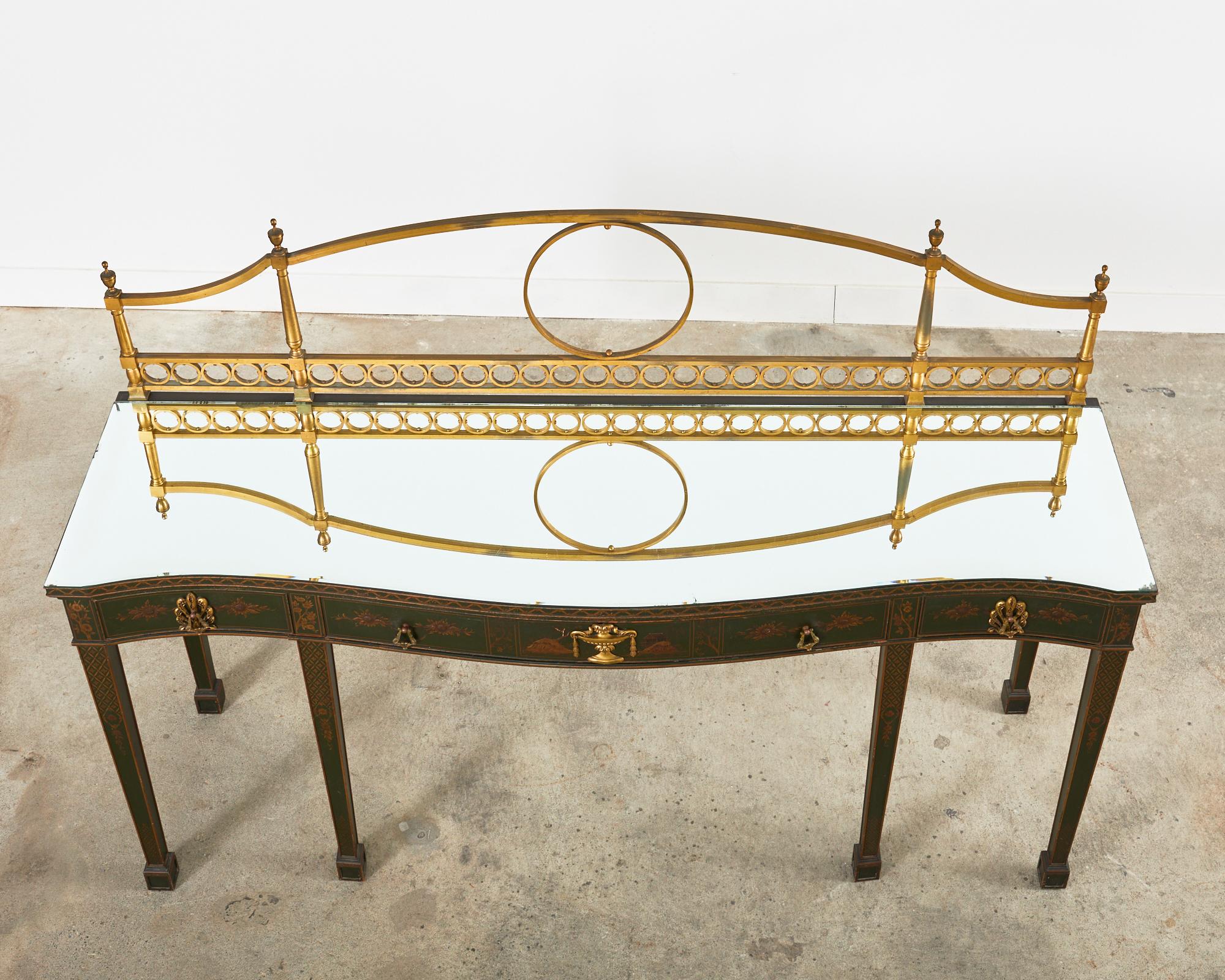 Enfilade en acajou laqué de style George II de style Chippendale chinois en vente 10