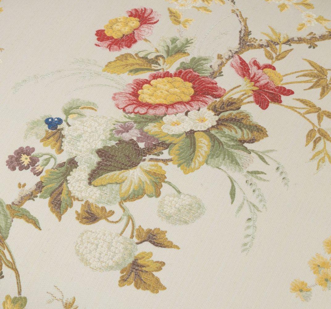 Silk George II Style Mahogany Chinoiserie Armchair For Sale