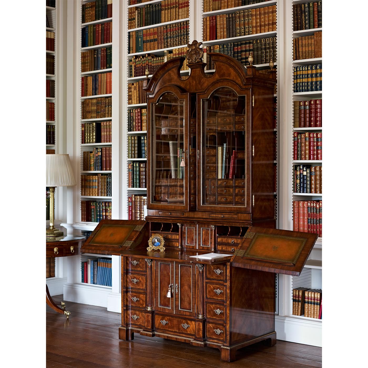 George II Style Mahogany Secretary Bookcase For Sale 1