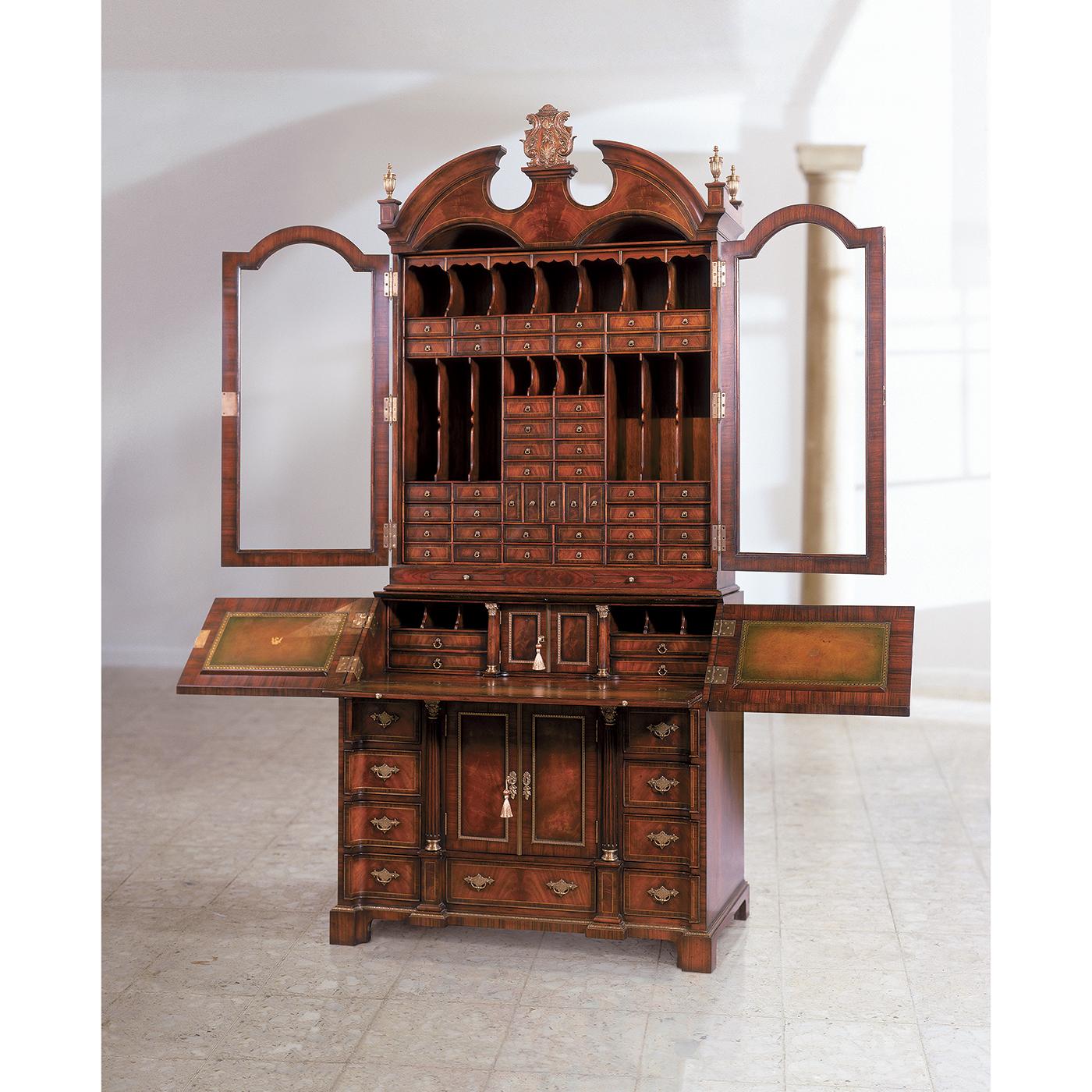 George II Style Mahogany Secretary Bookcase For Sale 2