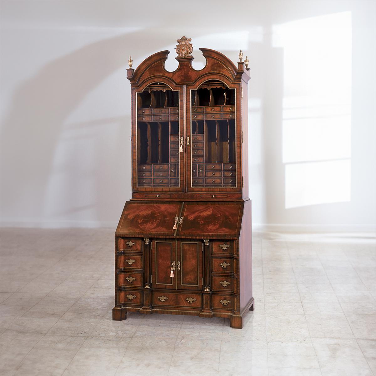 George II Style Mahogany Secretary Bookcase For Sale 3