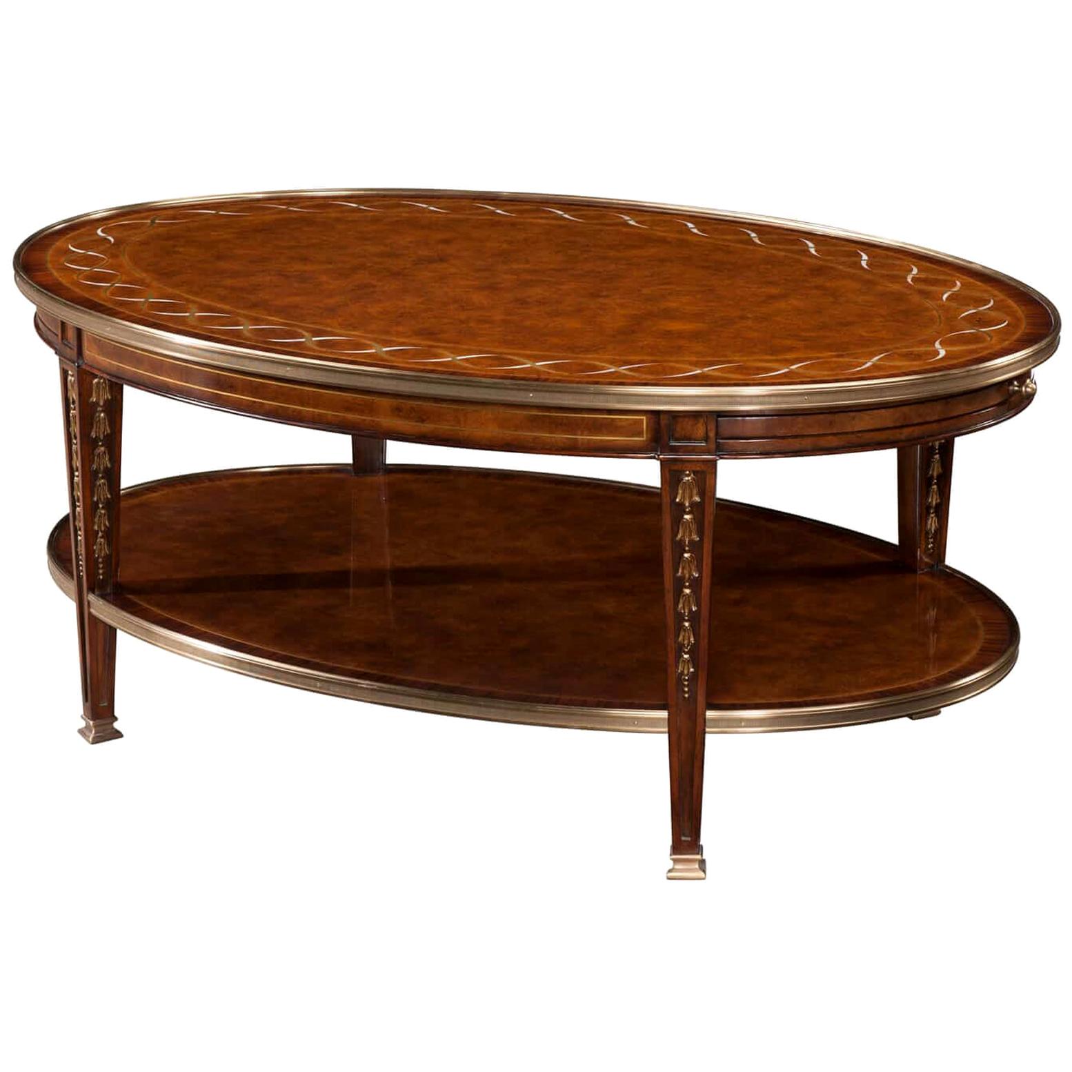 George II Style Oval Coffee Table