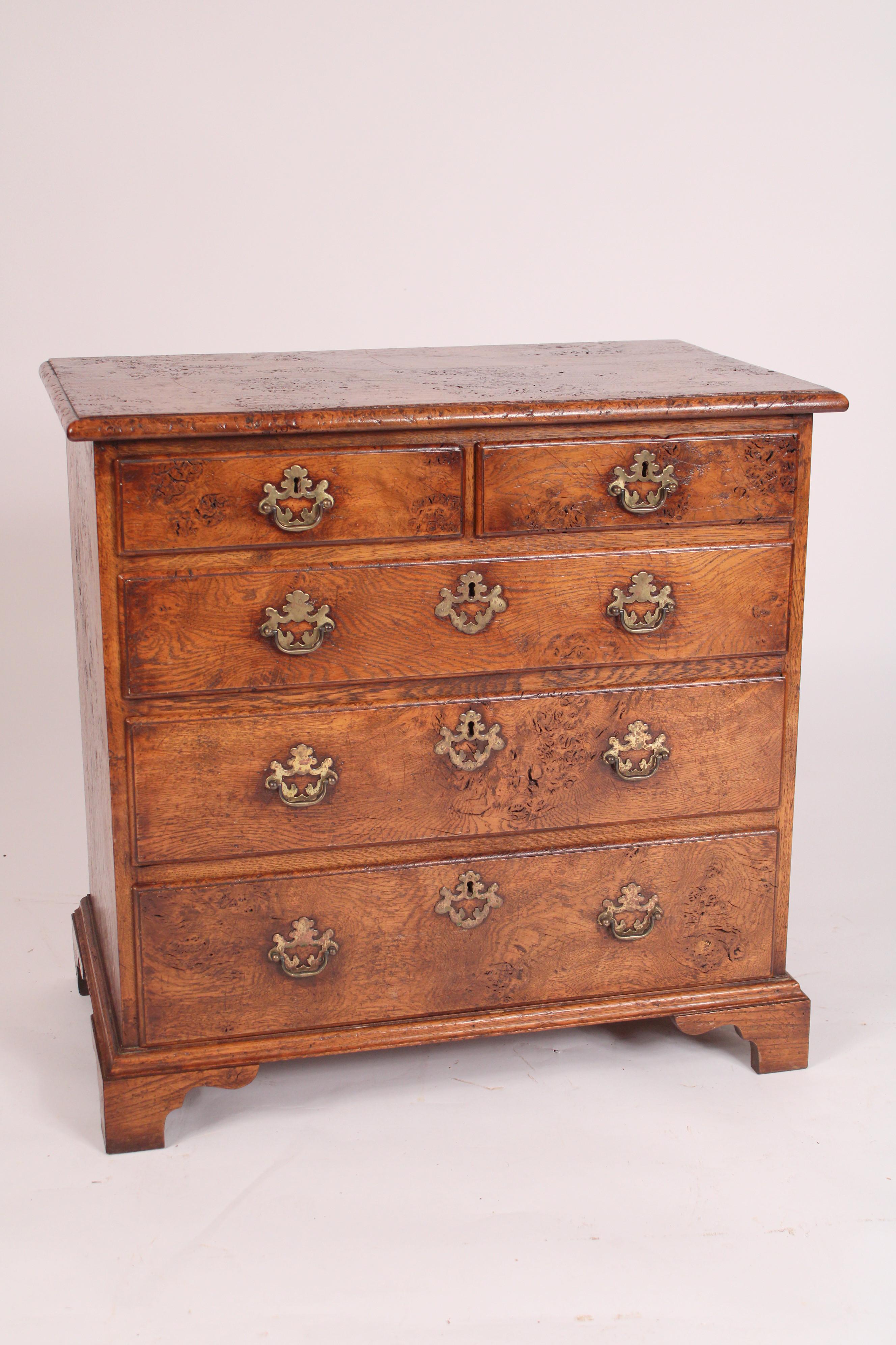 English George II Style Pollard Oak Chest of Drawers