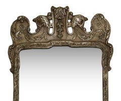 George II Style Silver gilt Pier glass mirror