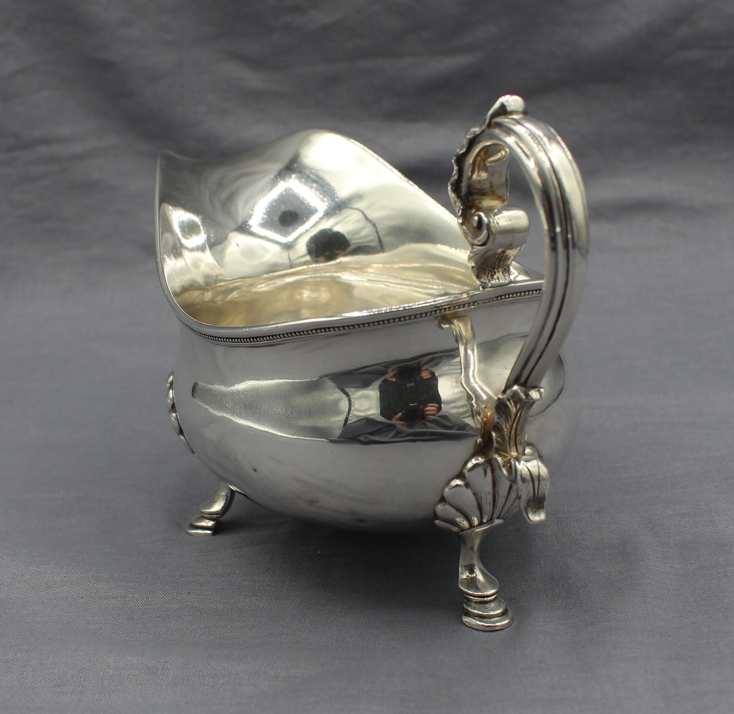 George II Style Tiffany Sterling Silver Gravy Boat In Good Condition In Chapel Hill, NC