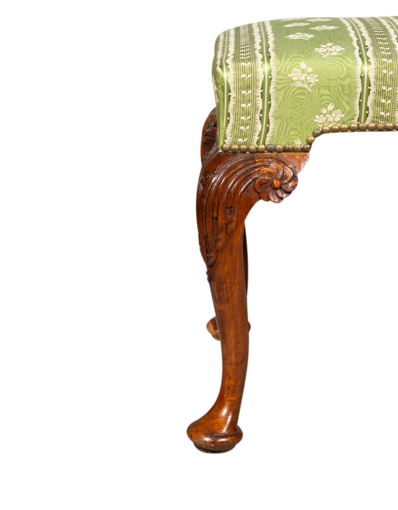 George II Style Walnut Bench For Sale 5