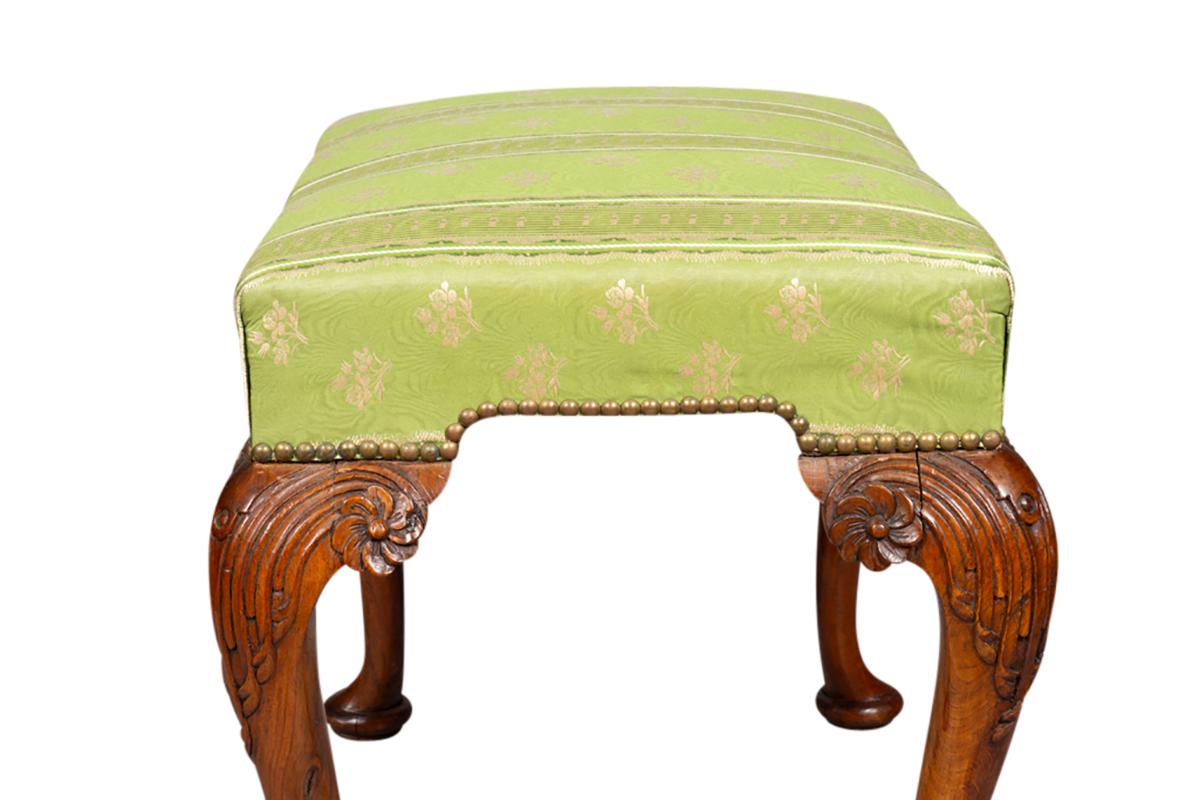 George II Style Walnut Bench For Sale 8