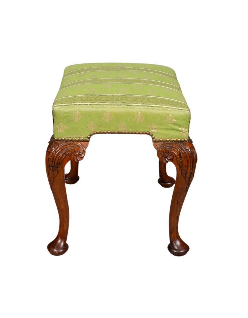 George II Style Walnut Bench For Sale 1