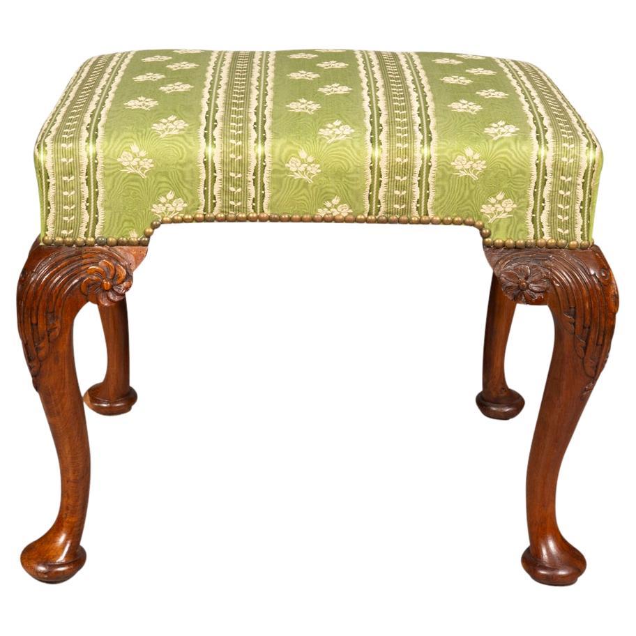 George II Style Walnut Bench For Sale