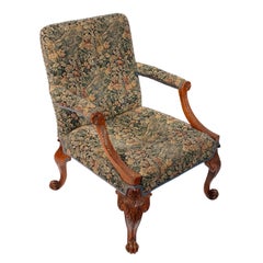 George II Style Walnut Gainsborough Chair