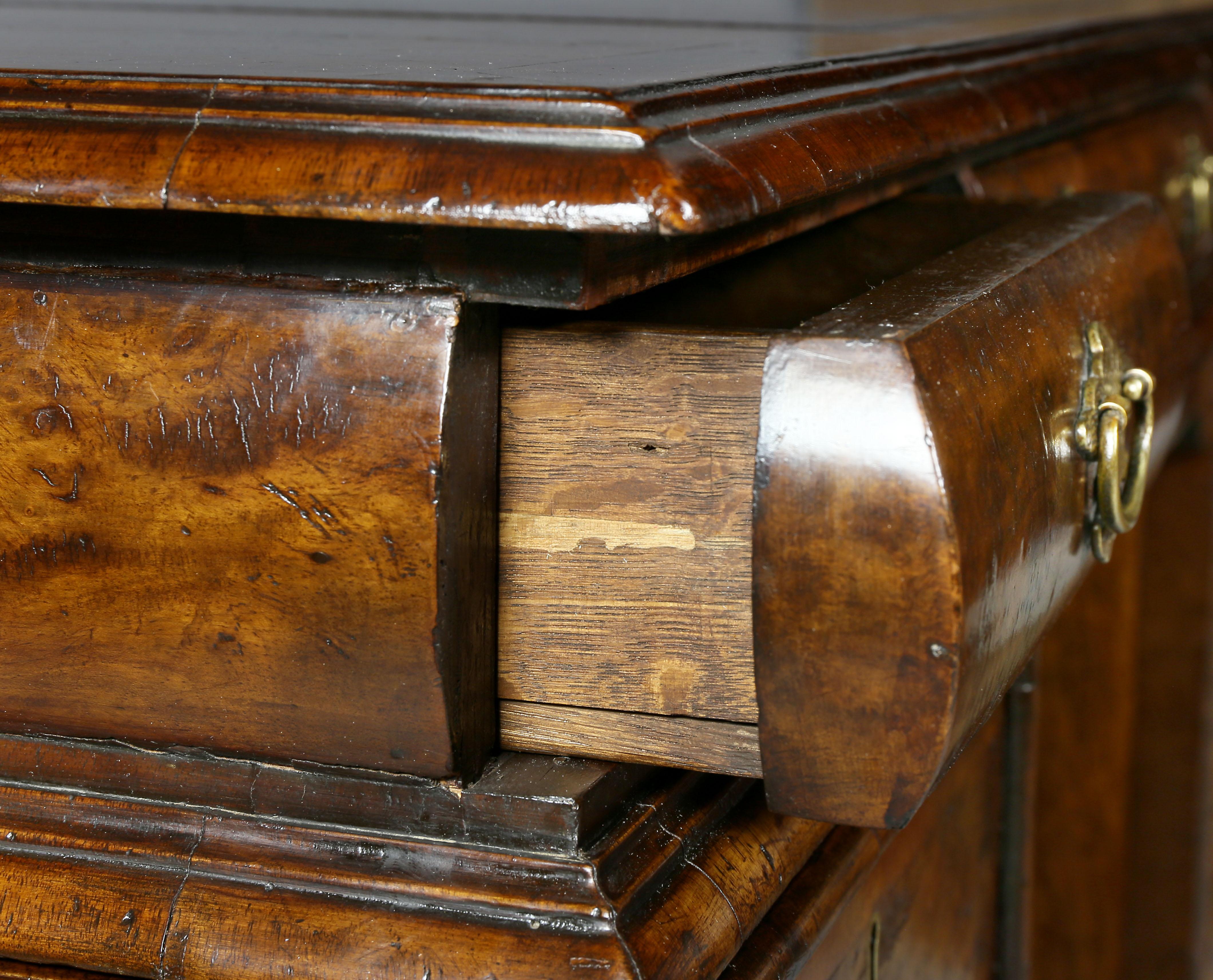 George II Style Walnut Pedestal Desk 1