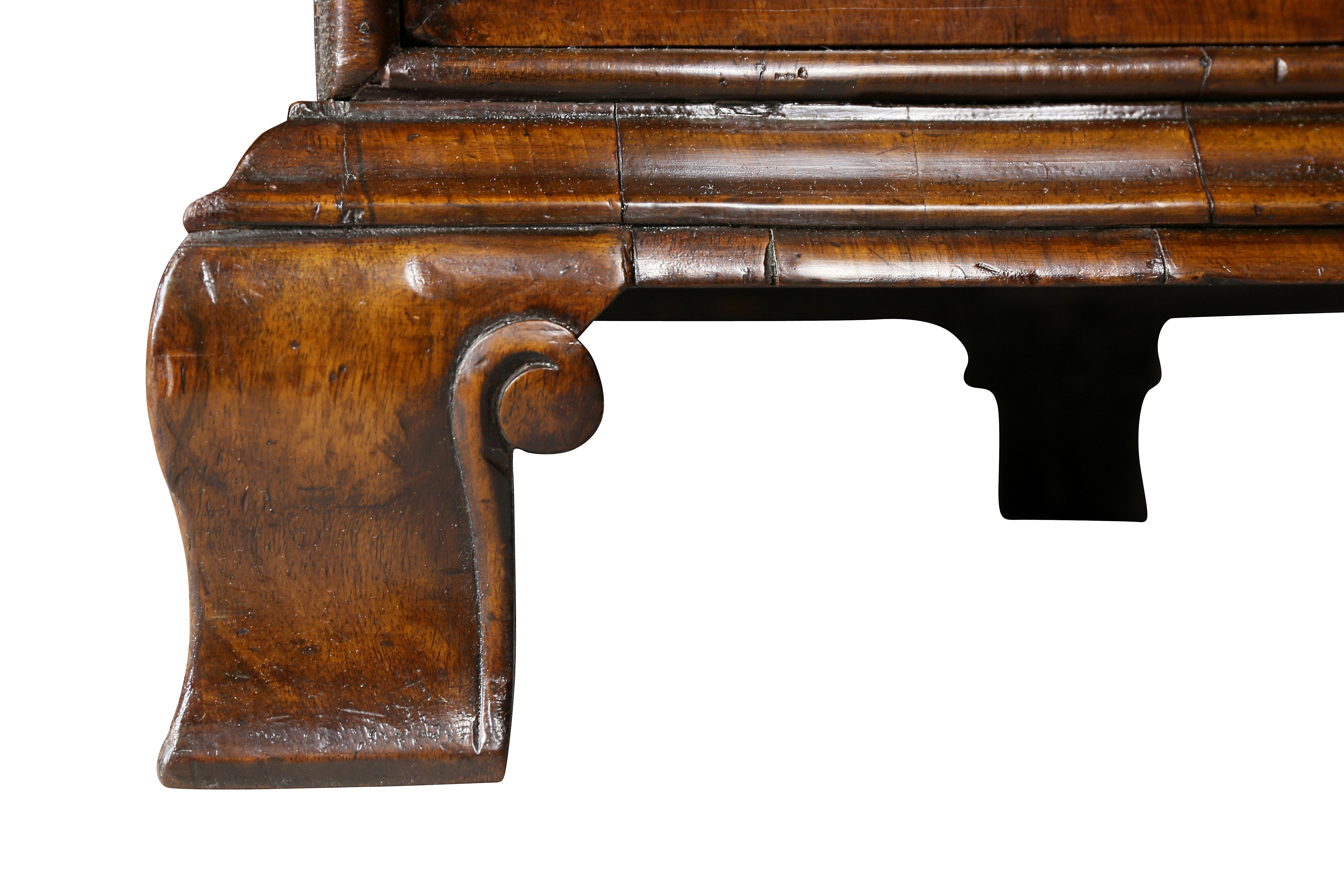 George II Style Walnut Pedestal Desk 3
