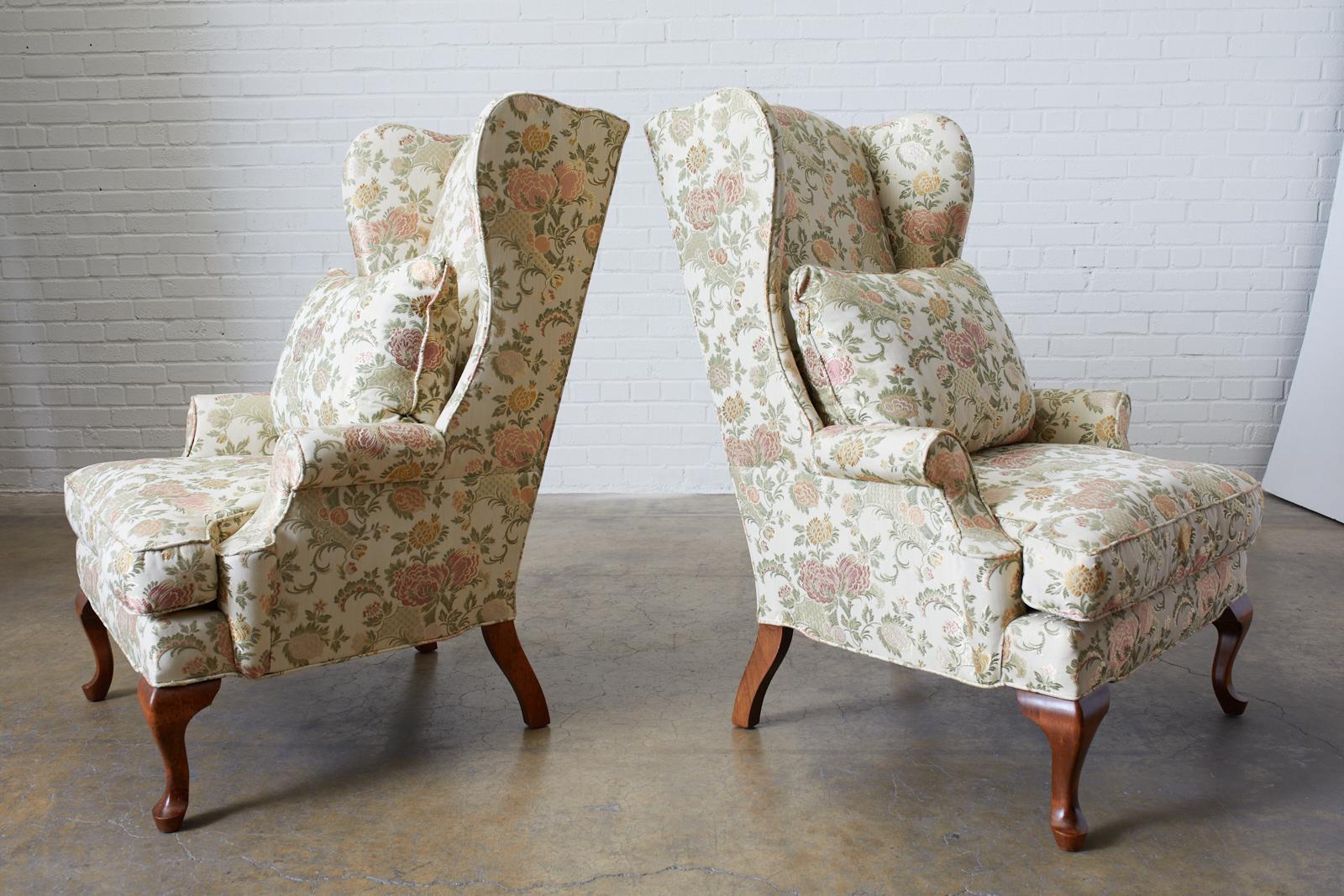 English George II Style Wing Chairs