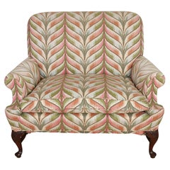 Vintage George II Upholstered Mahogany Settee