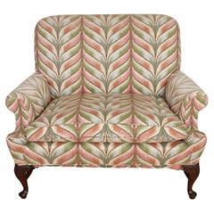 George II Upholstered Mahogany Settee