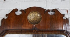 George II Walnut and Gilt Mirror