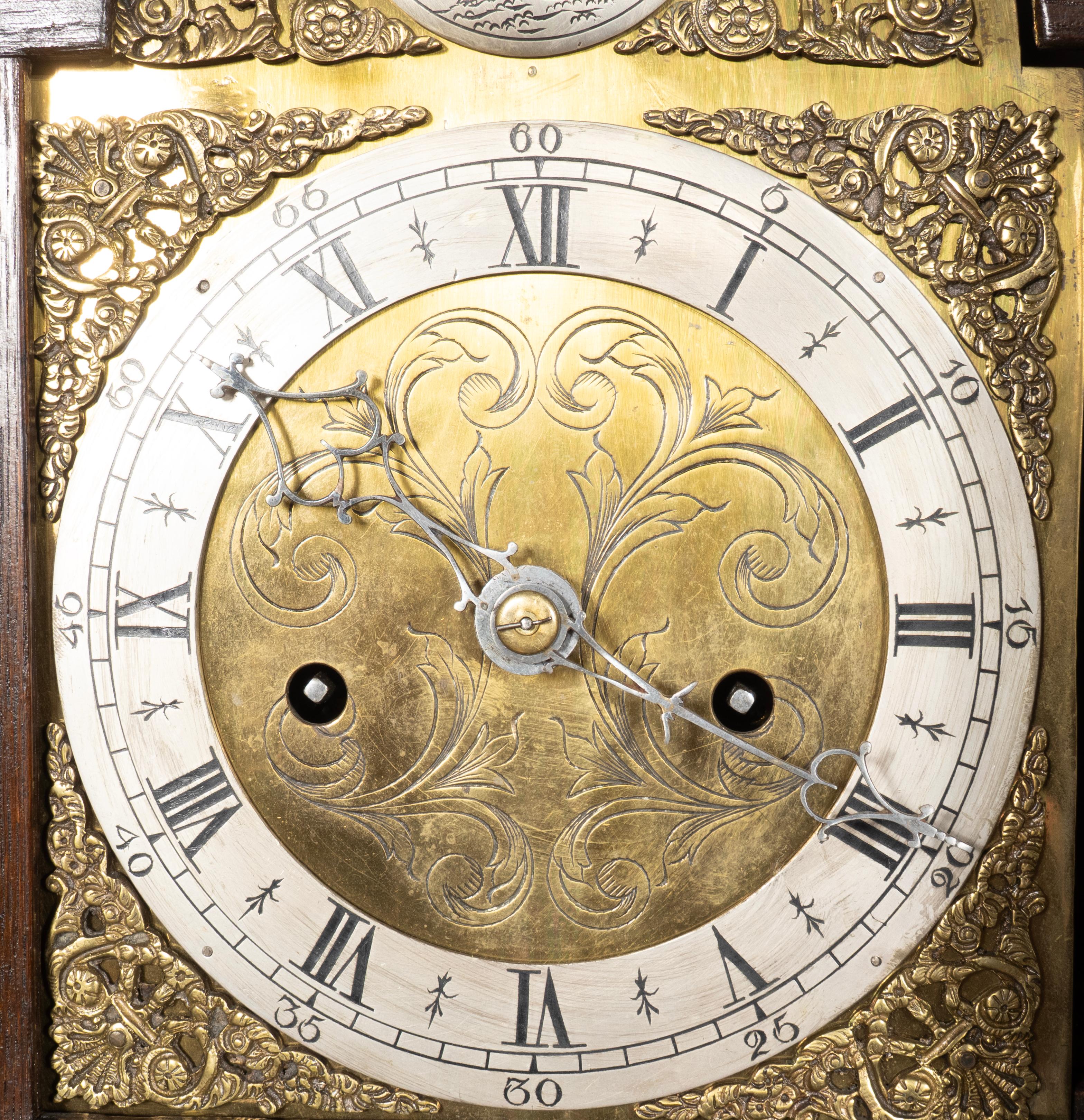 George II Walnut And Oak Grandmother Clock For Sale at 1stDibs