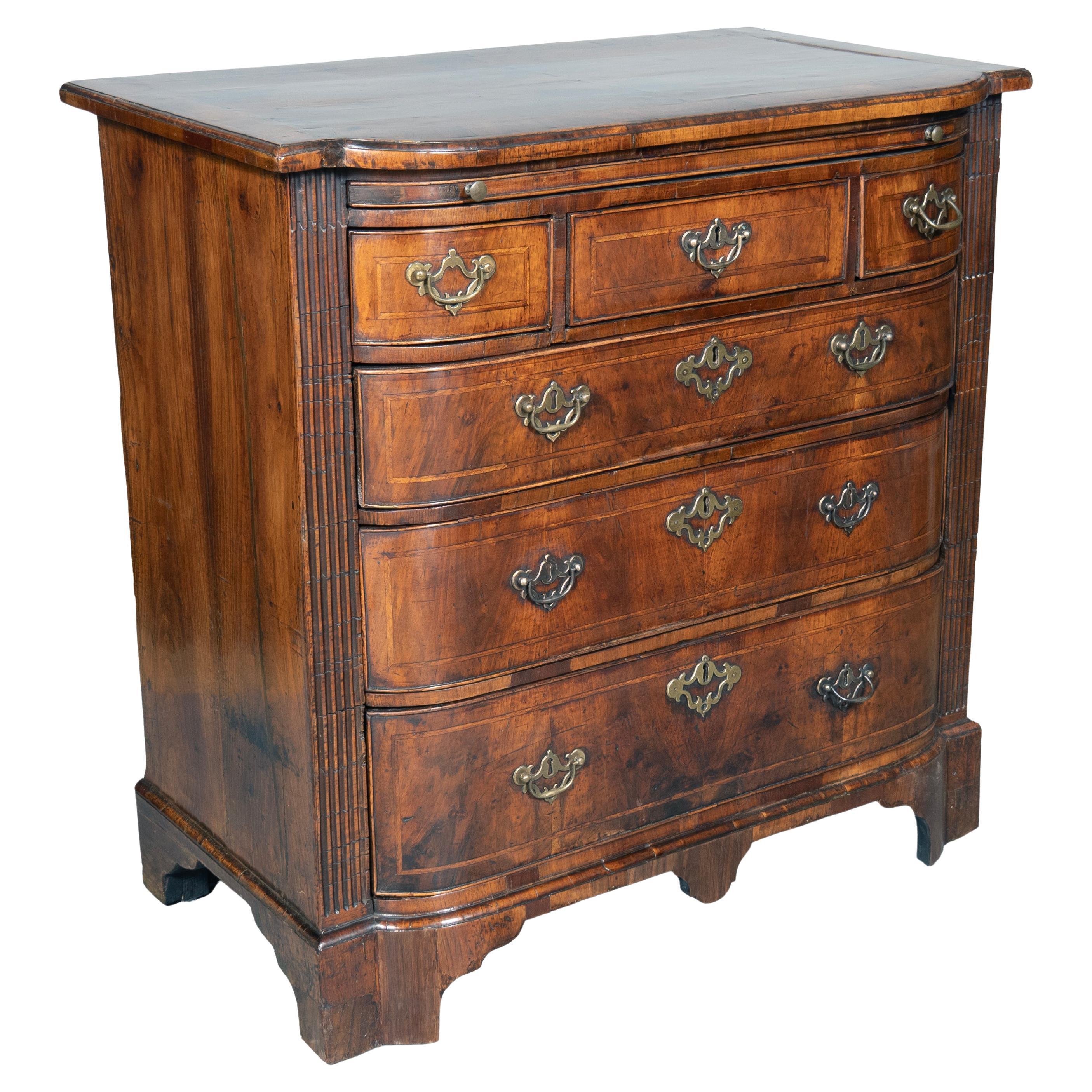 George II Walnut Bachelors Chest