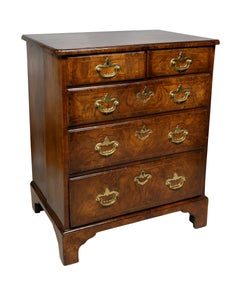 George II Walnut Bachelors Chest of Drawers
