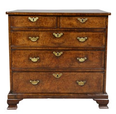 George II Walnut Bachelors Chest of Drawers