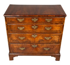 George II Walnut Bachelors Chest Of Drawers