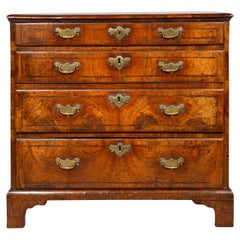 George II Walnut Bachelors Chest Of Drawers