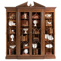 Libreria da esposizione in noce George II