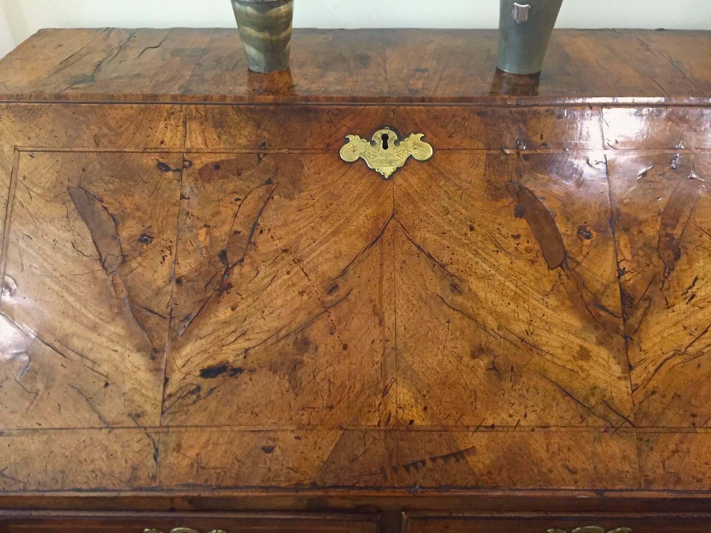 George II Walnut Bureau, circa 1740 7