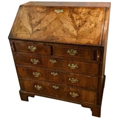 George II Walnut Bureau, circa 1740