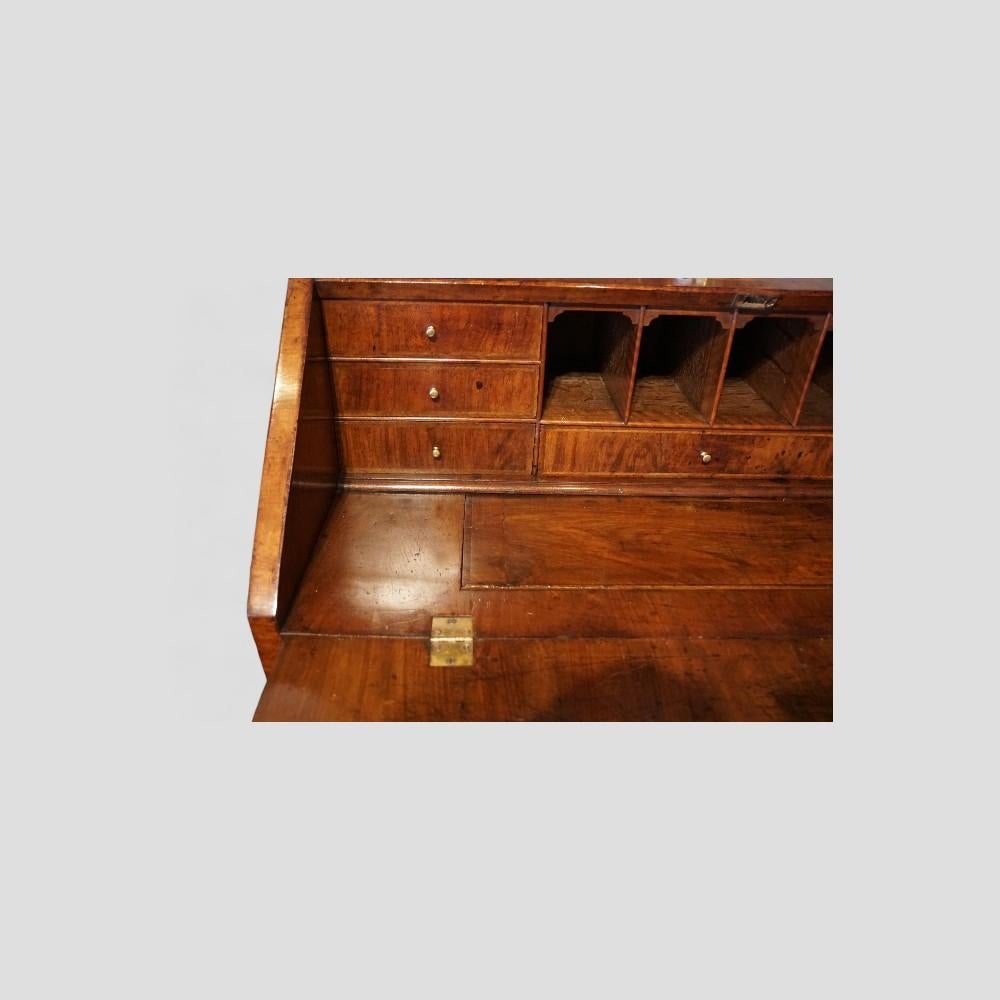 Walnut George II walnut bureau For Sale