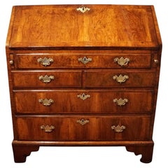 George II walnut bureau