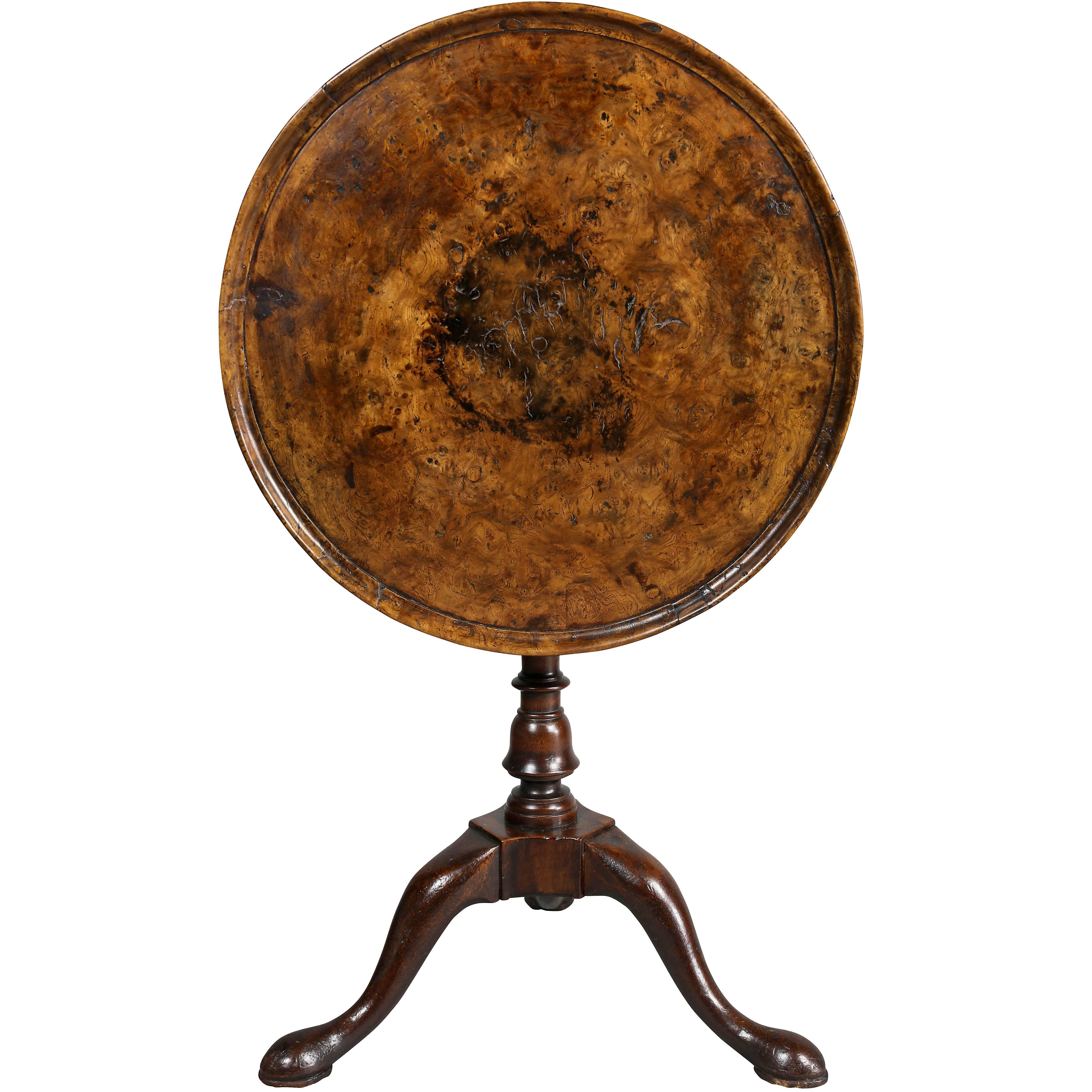 George II Walnut Candlestand